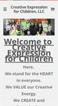 Mobile Screenshot of creativeexpressionforchildren.com